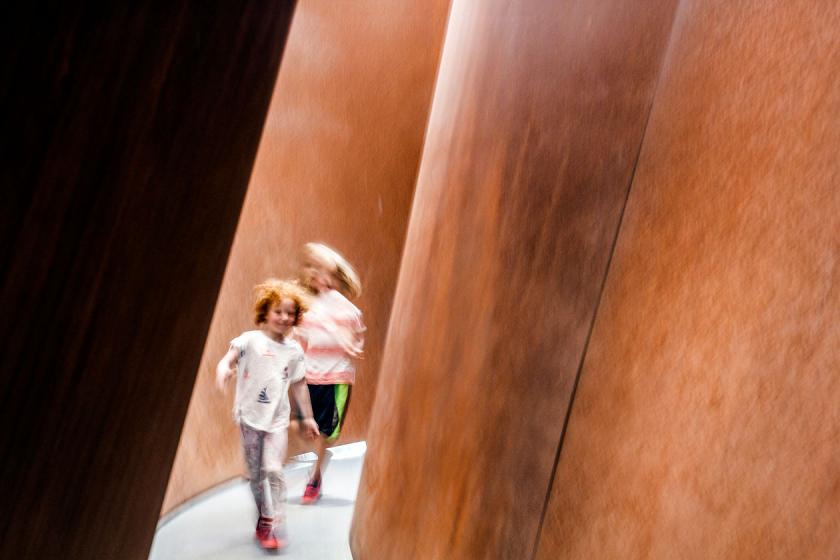 Inside the sculpture