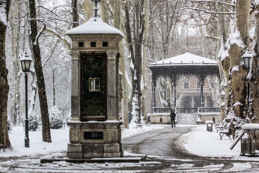 White winter day