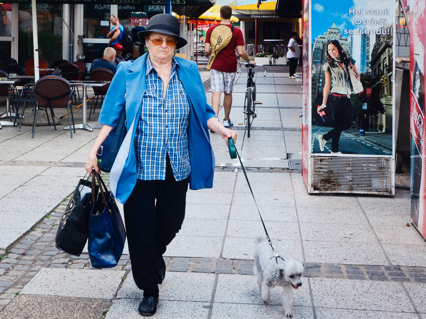 Lady with a poodle