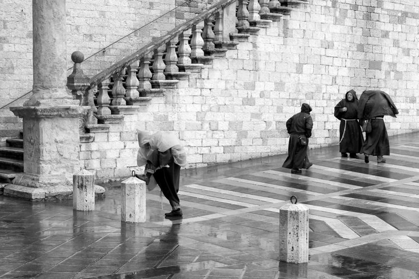 Without umbrellas